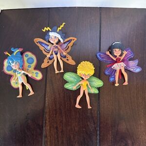 4 Vintage FairyKins Magical Pixies Figure Toys Fairy Kins